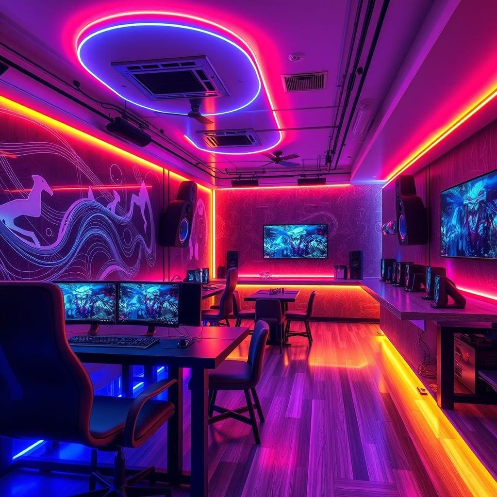 Gaming Room restaurant - AI Generated