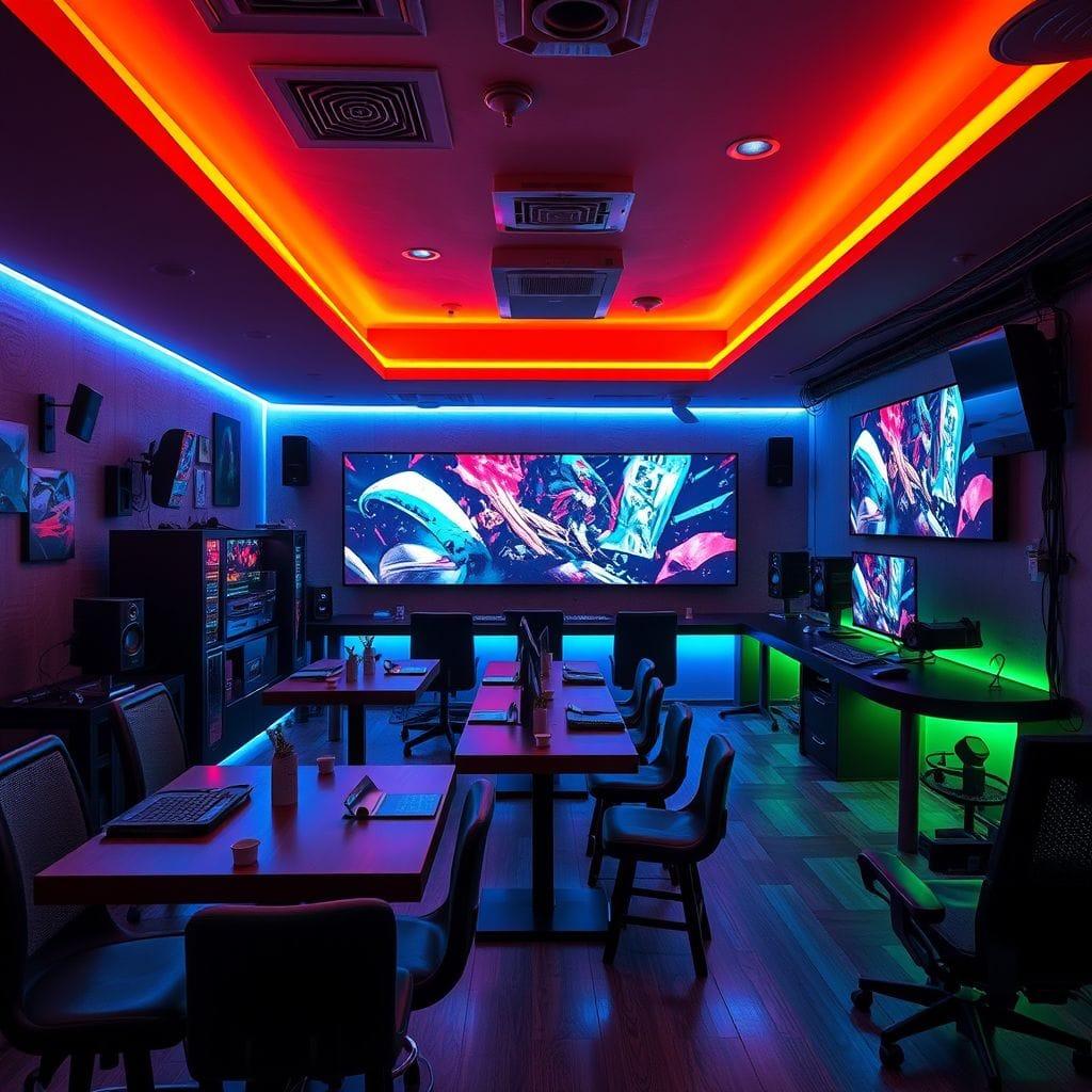 Gaming Room restaurant - AI Generated