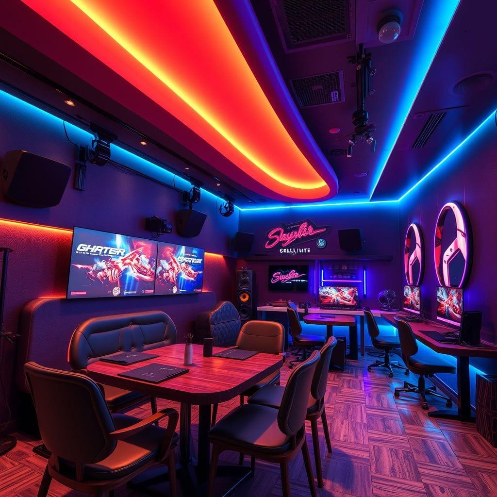 Gaming Room restaurant - AI Generated