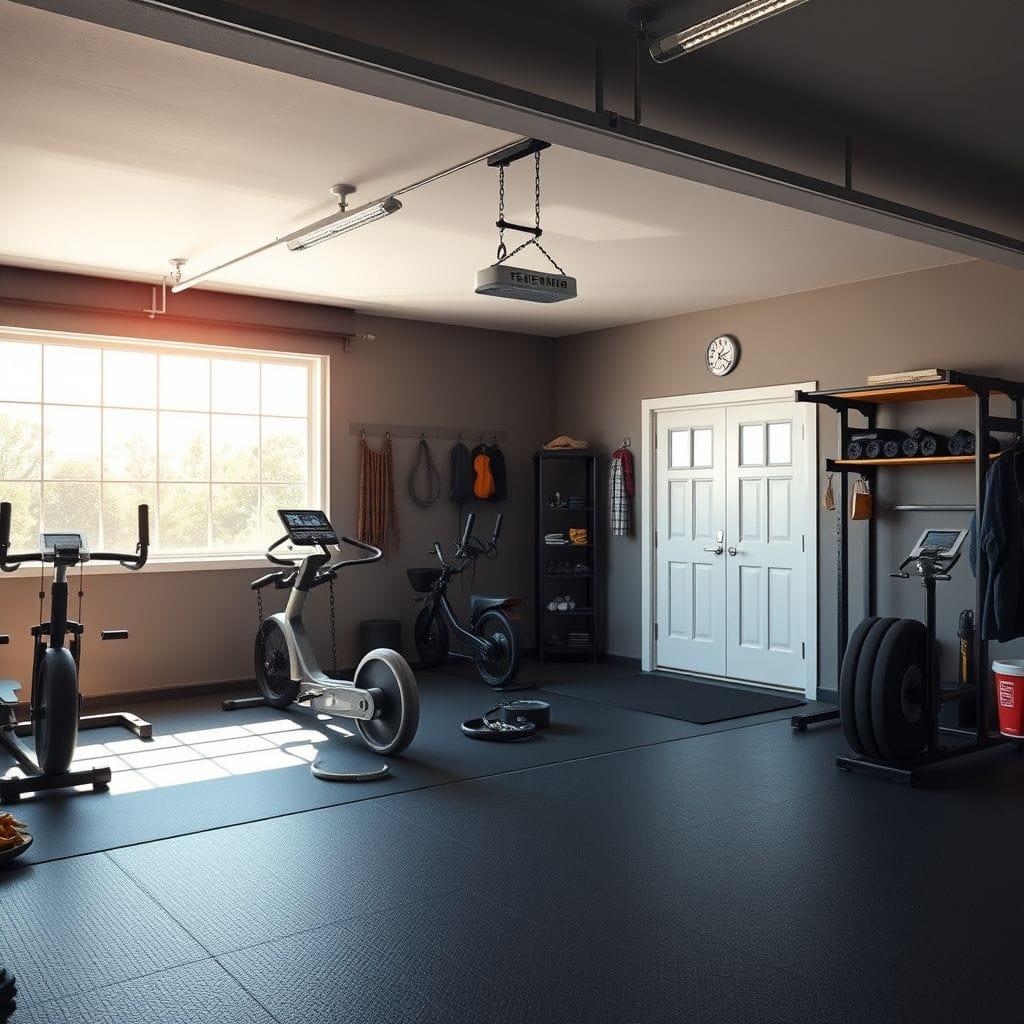  garage gym - AI Generated