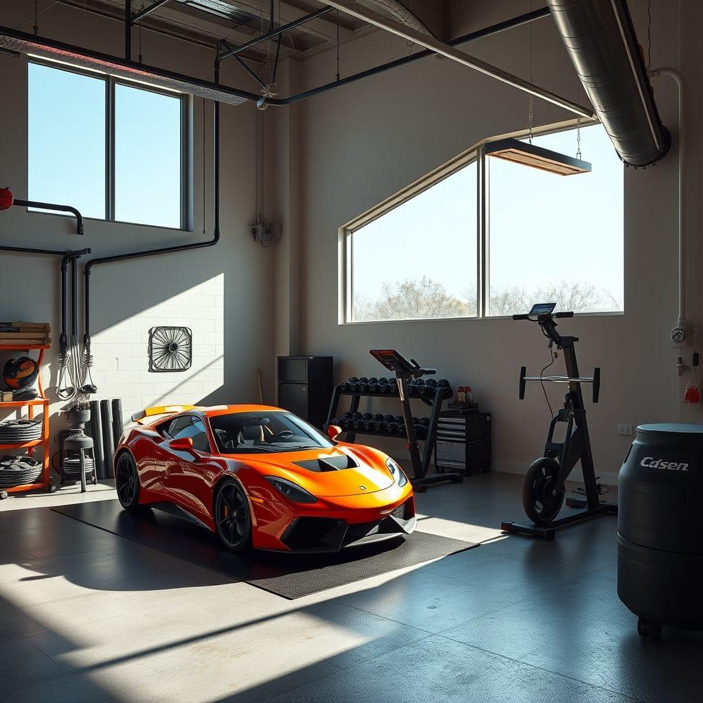  garage gym - AI Generated