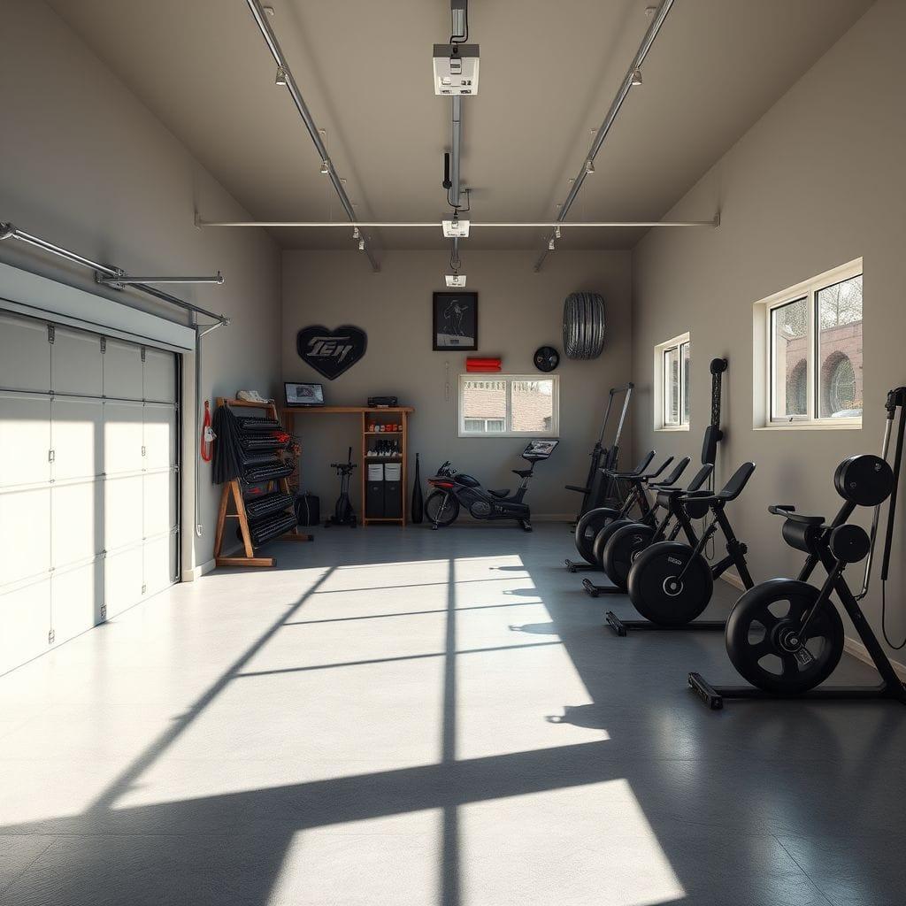 garage gym - AI Generated