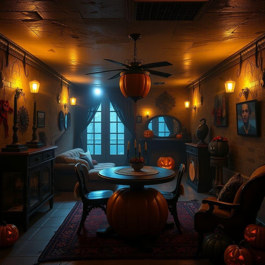 Halloween basement - AI Generated