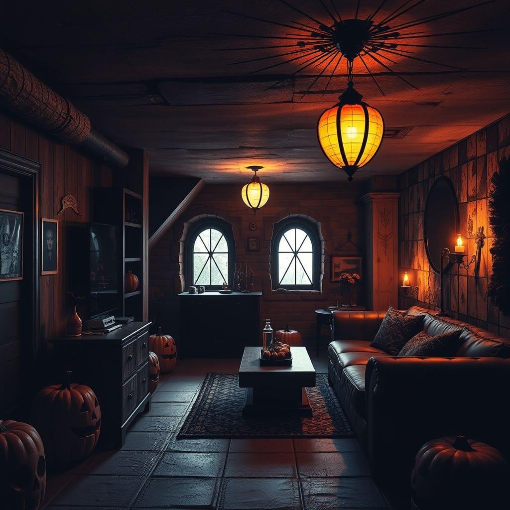 Halloween basement - AI Generated