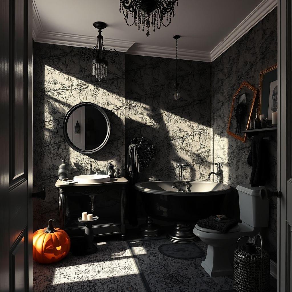 Halloween bathroom - AI Generated