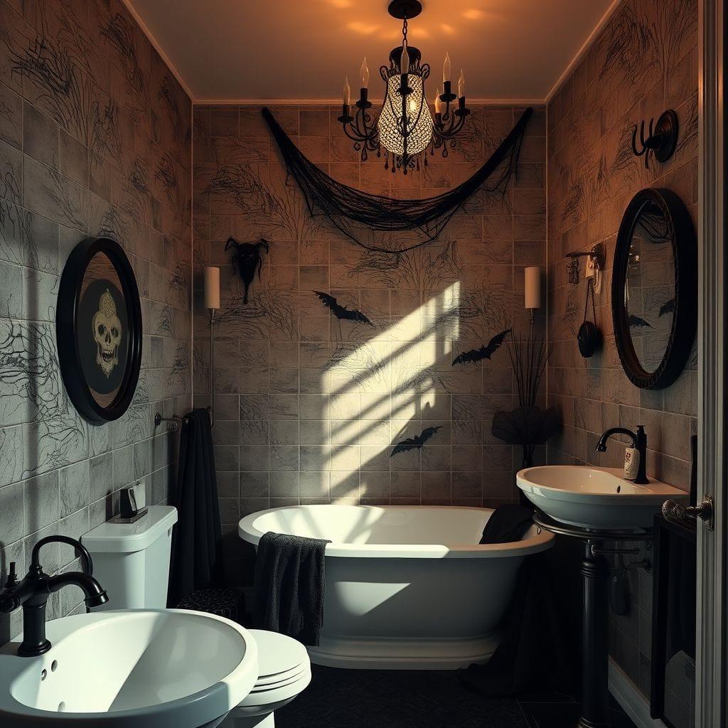 Halloween bathroom - AI Generated