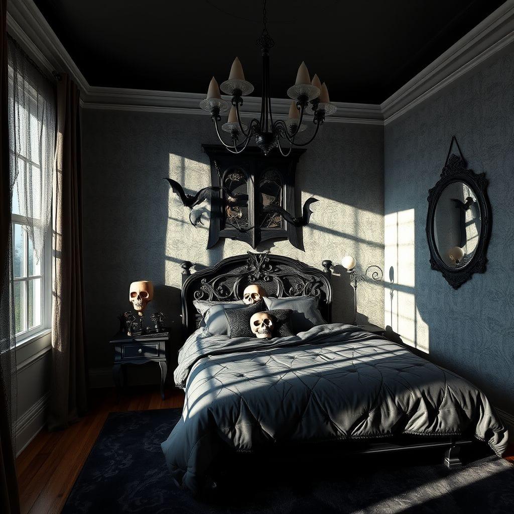 Halloween bedroom - AI Generated