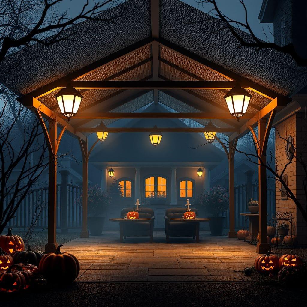 Halloween carport - AI Generated