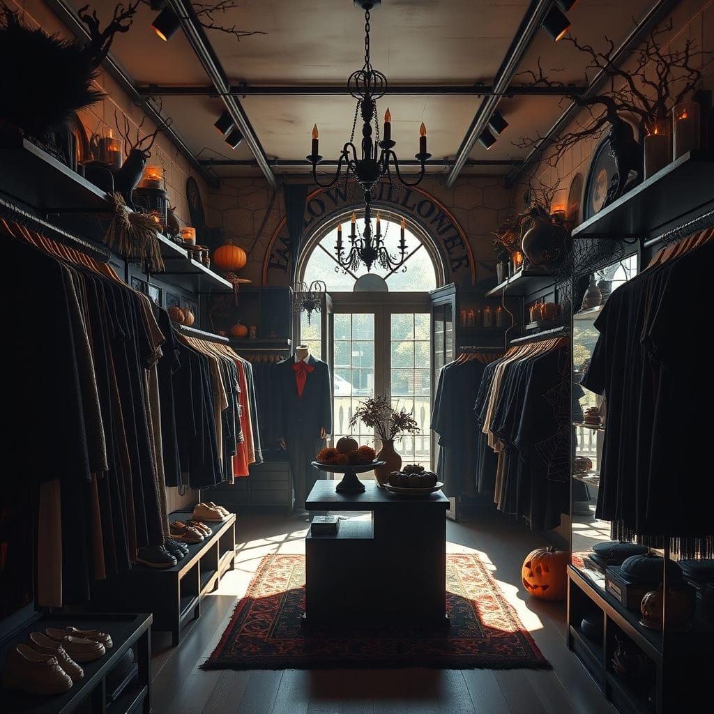 Halloween clothing store - AI Generated