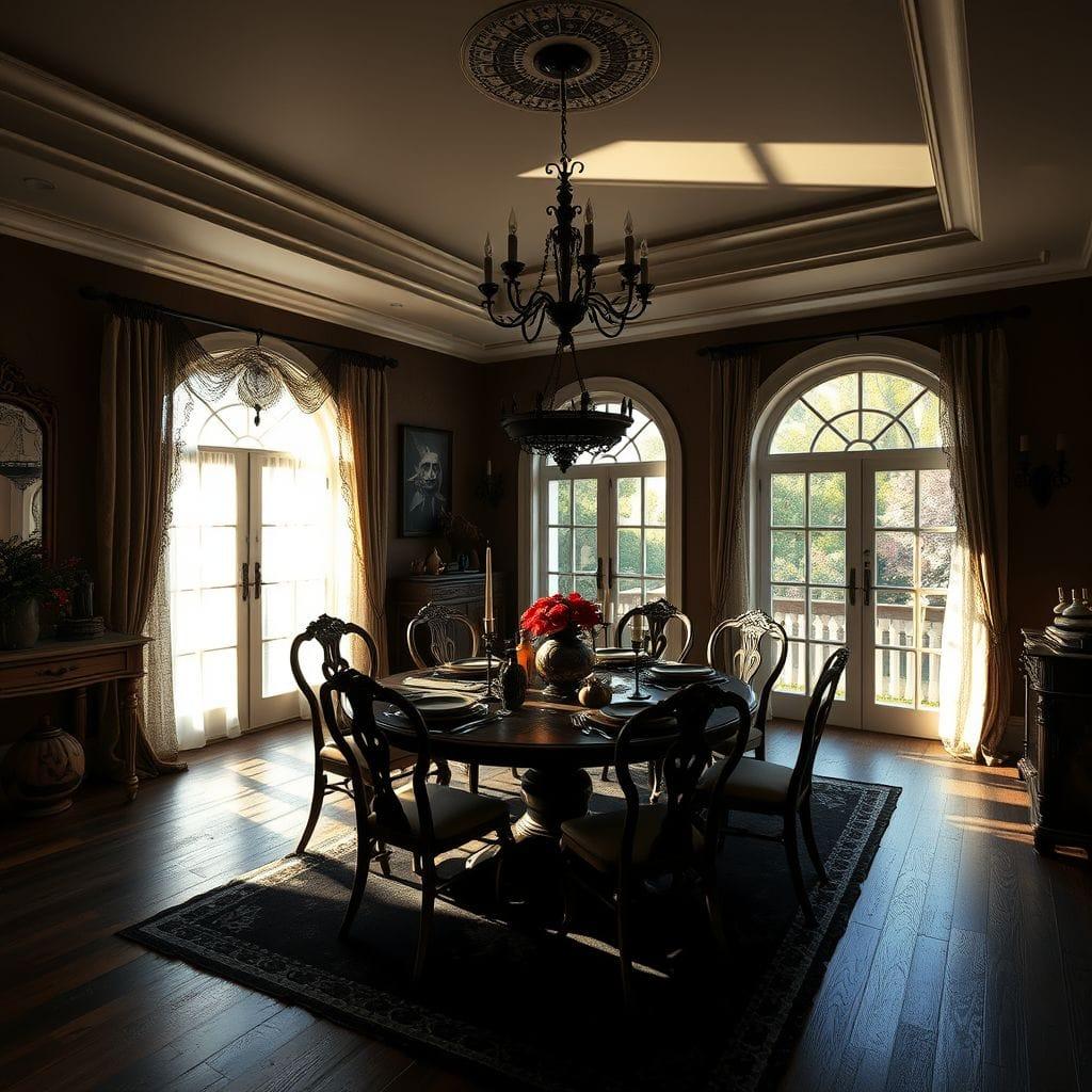 Halloween dining room - AI Generated