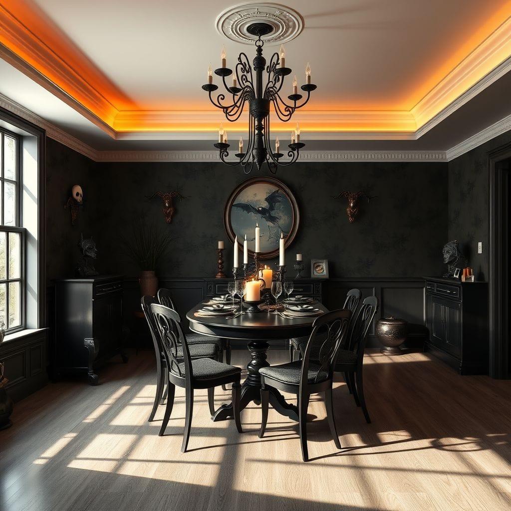 Halloween dining room - AI Generated