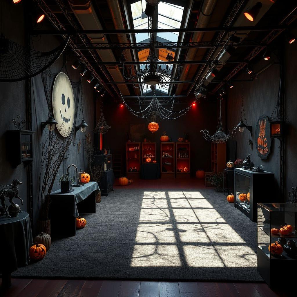Halloween exhibition space - AI Generated