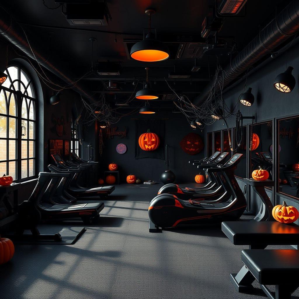 Halloween gym - AI Generated