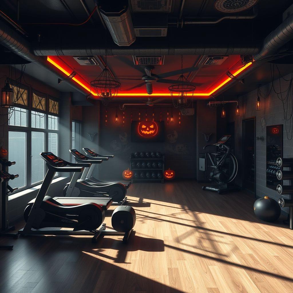 Halloween gym - AI Generated
