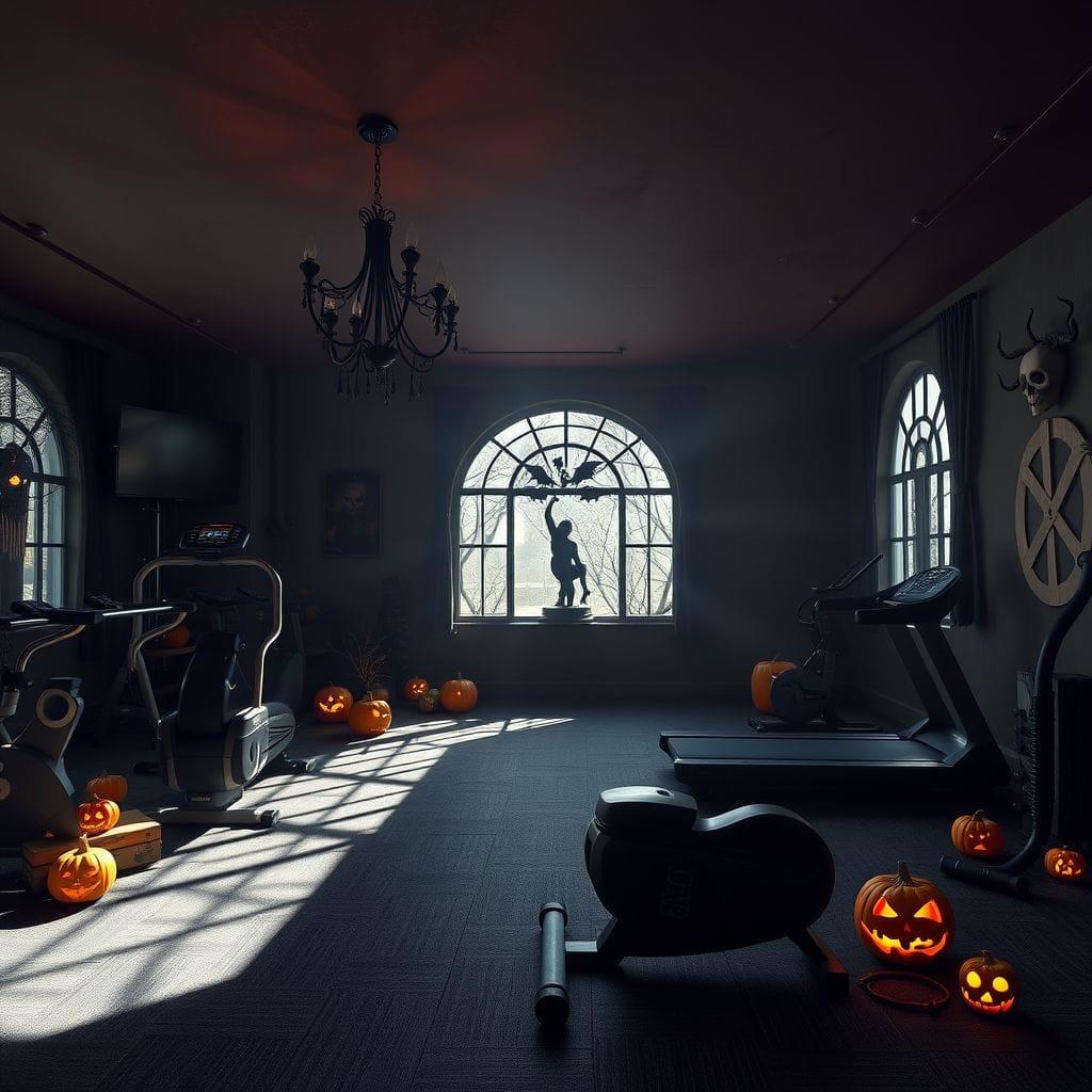 Halloween gym - AI Generated