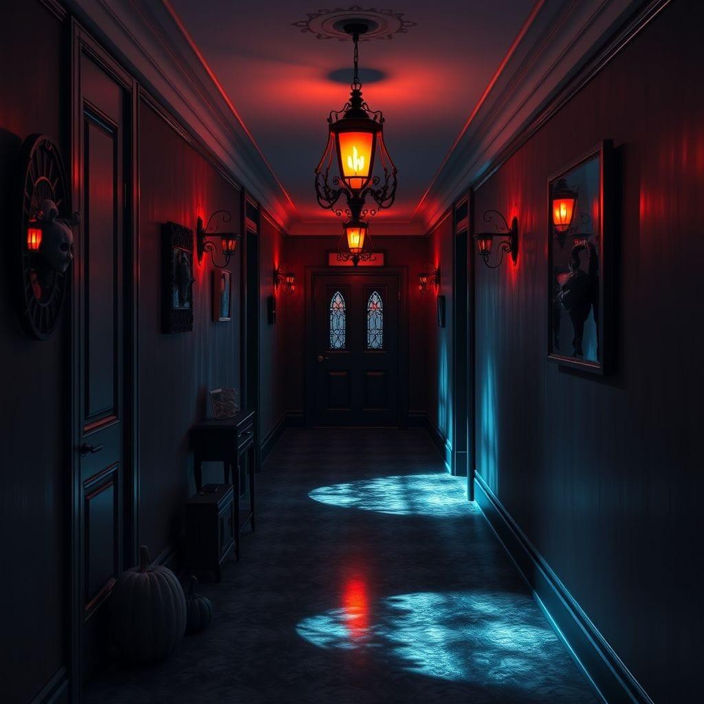 Halloween hallway - AI Generated