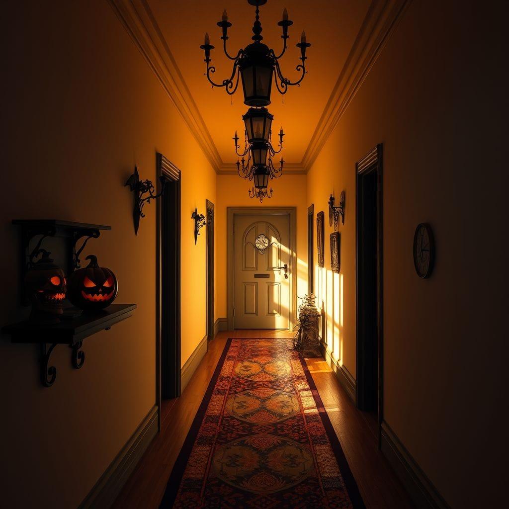Halloween hallway - AI Generated