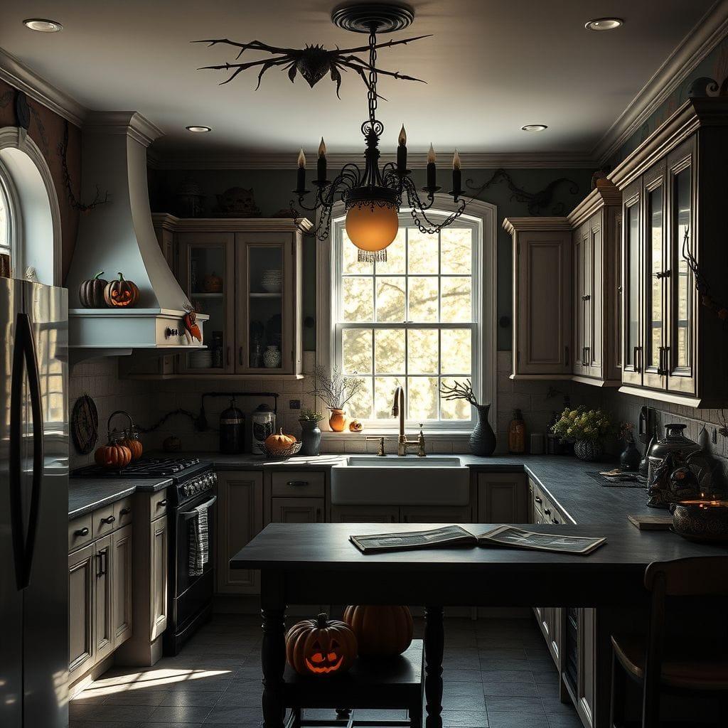 Halloween kitchen - AI Generated