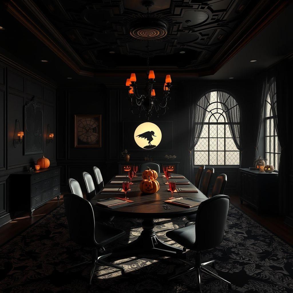 Halloween meeting room - AI Generated