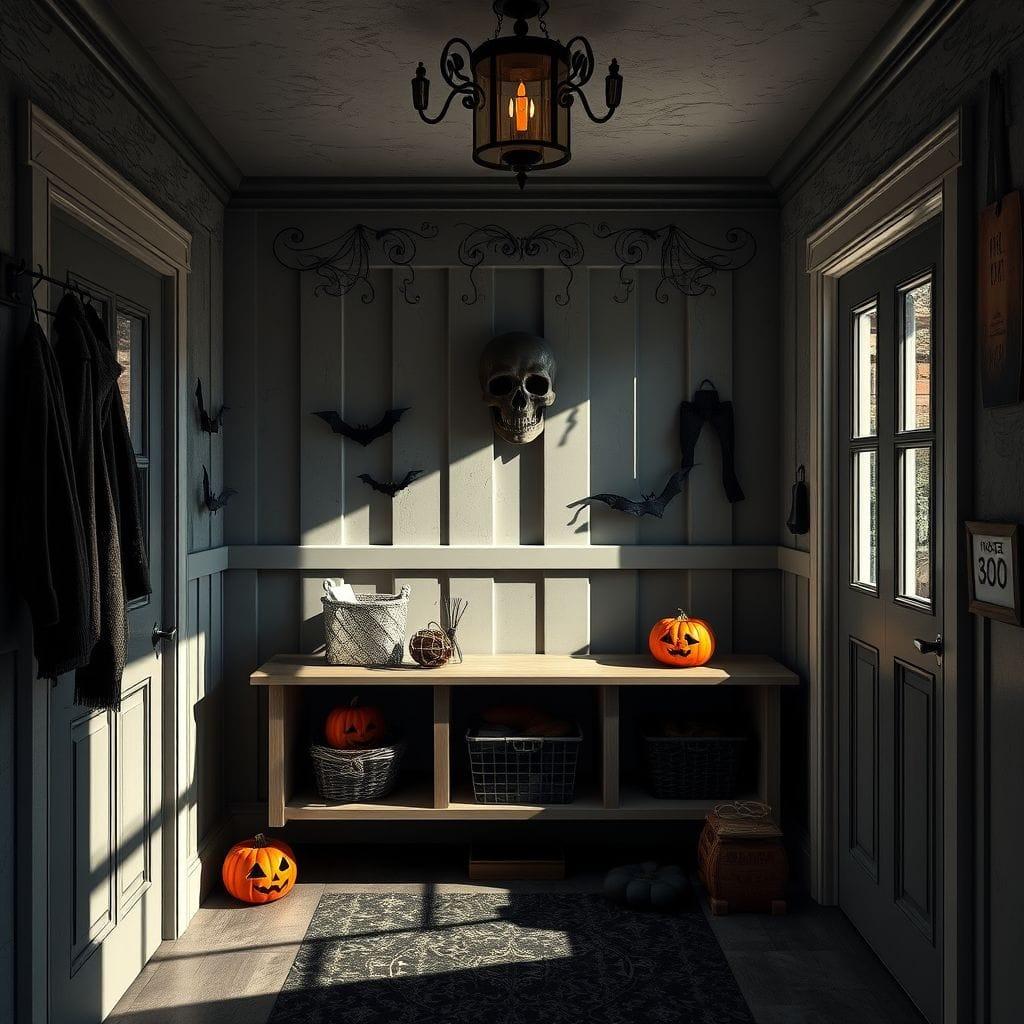Halloween mudroom - AI Generated