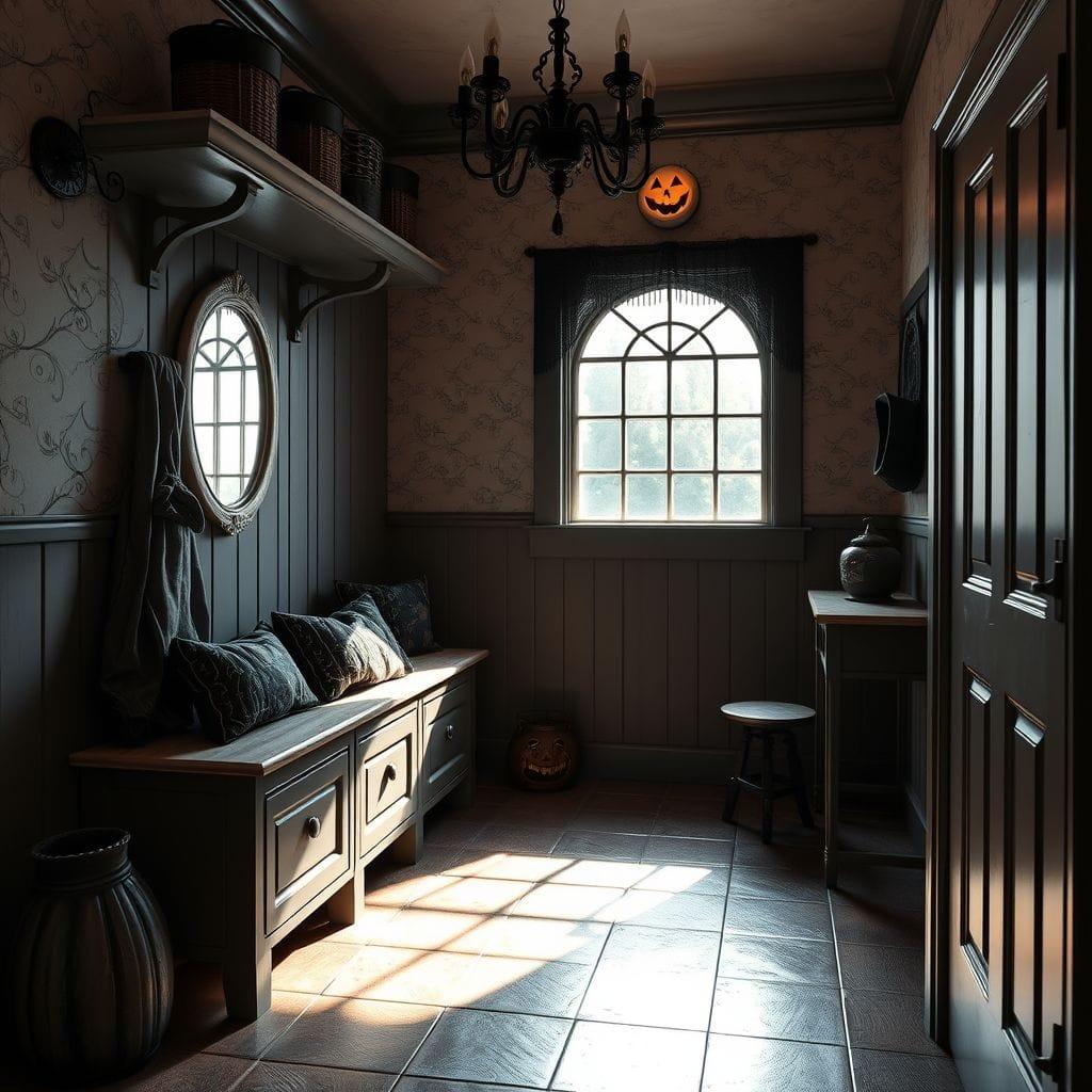 Halloween mudroom - AI Generated