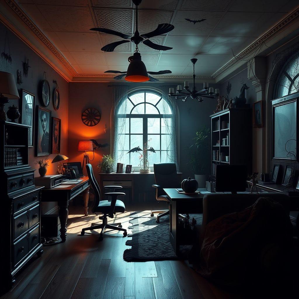 Halloween office - AI Generated