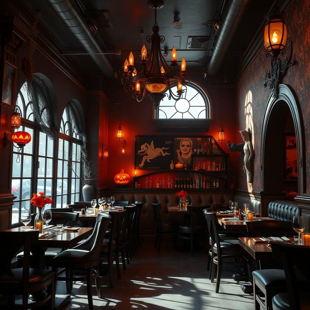 Halloween restaurant - AI Generated