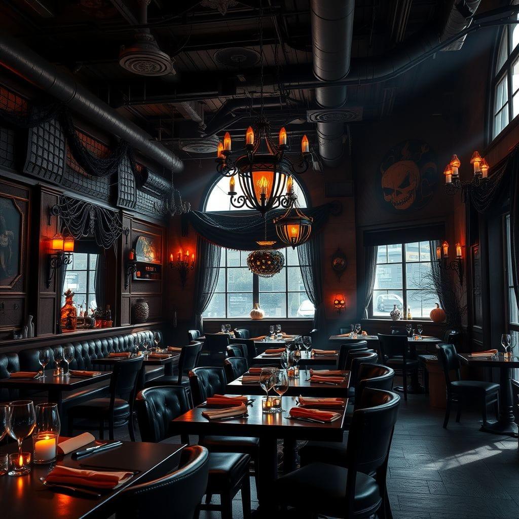Halloween restaurant - AI Generated