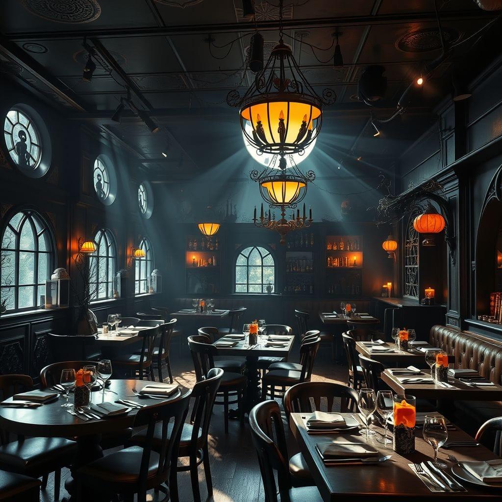 Halloween restaurant - AI Generated
