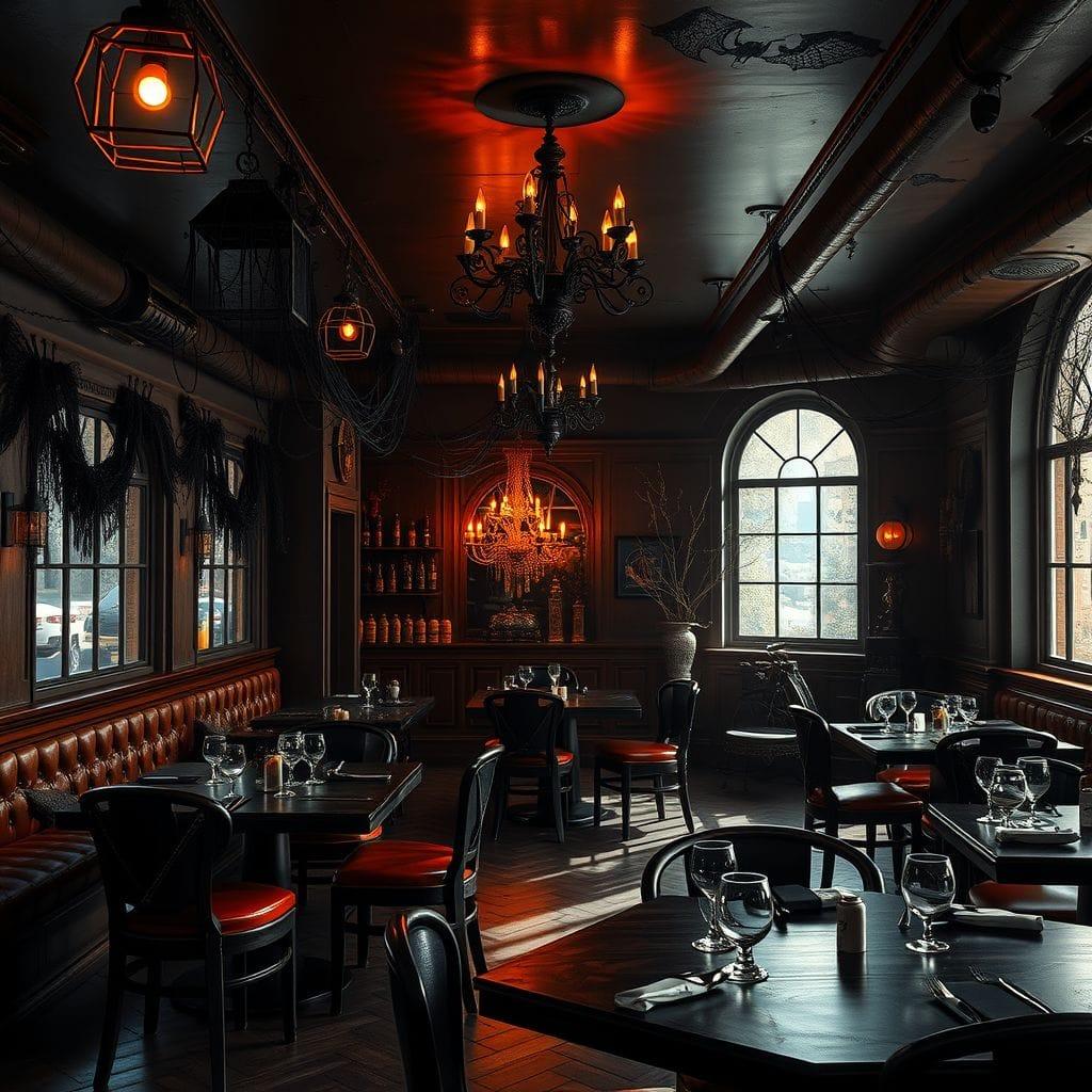 Halloween restaurant - AI Generated