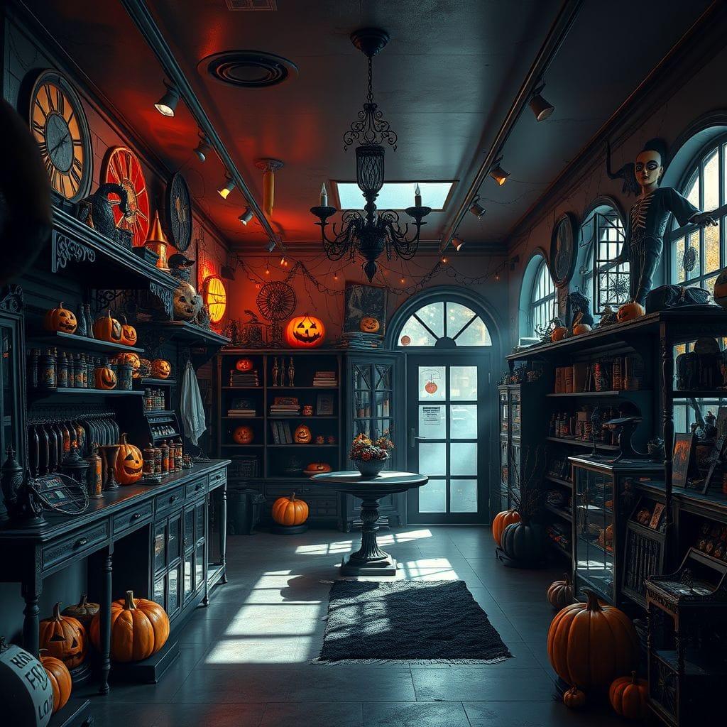 Halloween store - AI Generated