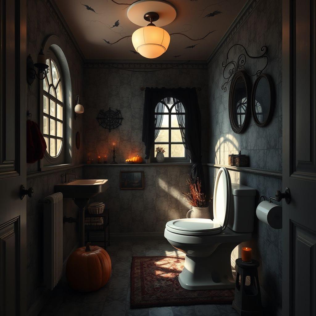 Halloween toilet - AI Generated