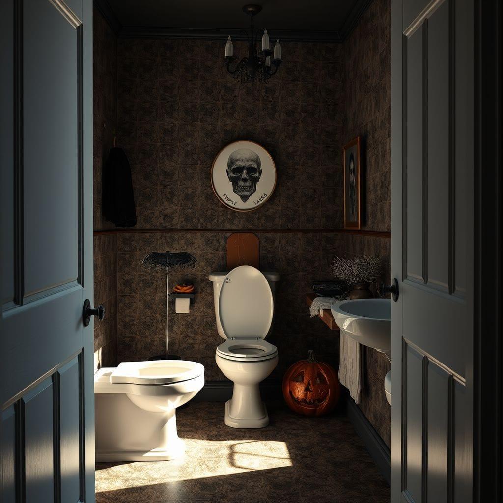 Halloween toilet - AI Generated