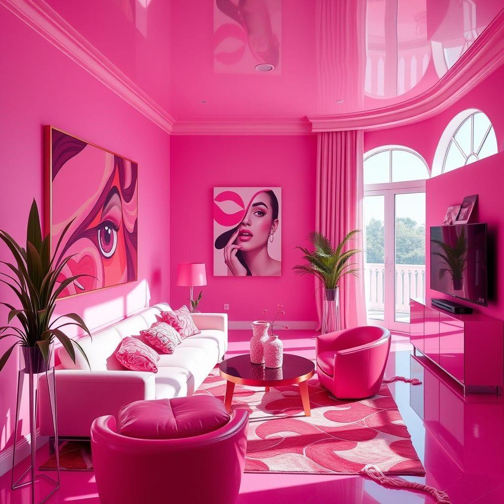 Hot Pink  - AI Generated