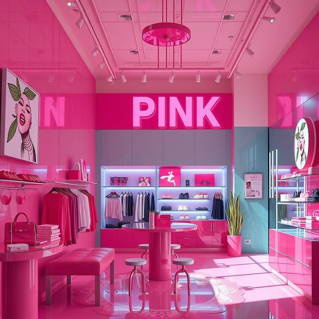 Hot Pink store - AI Generated
