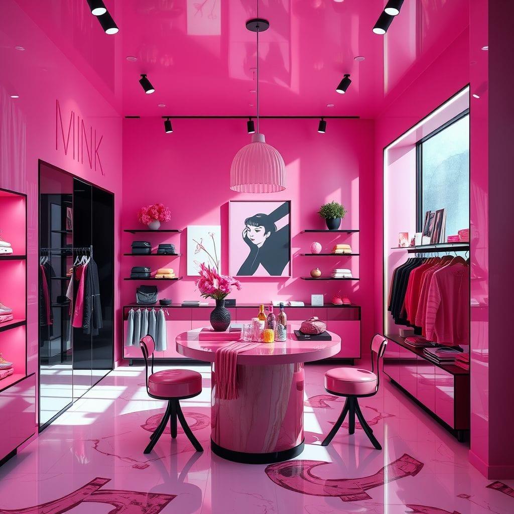 Hot Pink store - AI Generated