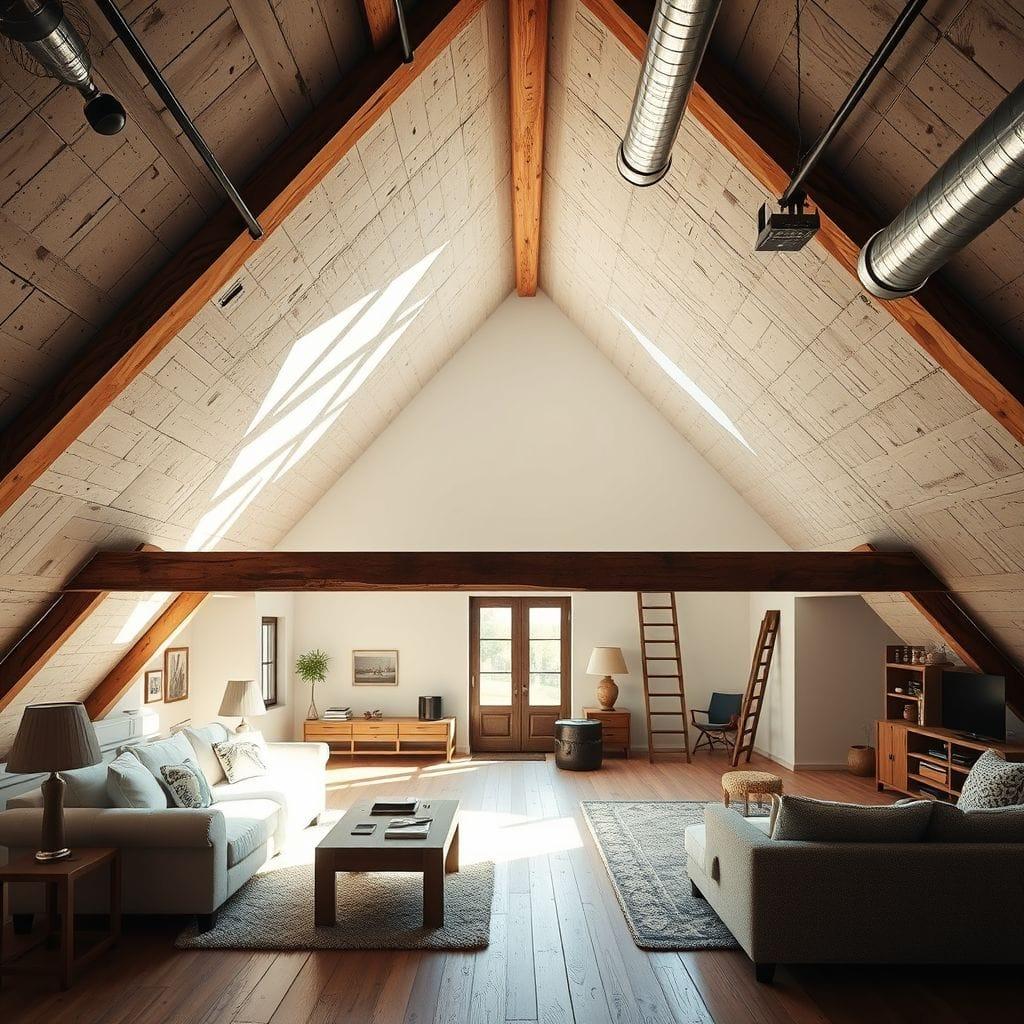 Industrial attic - AI Generated