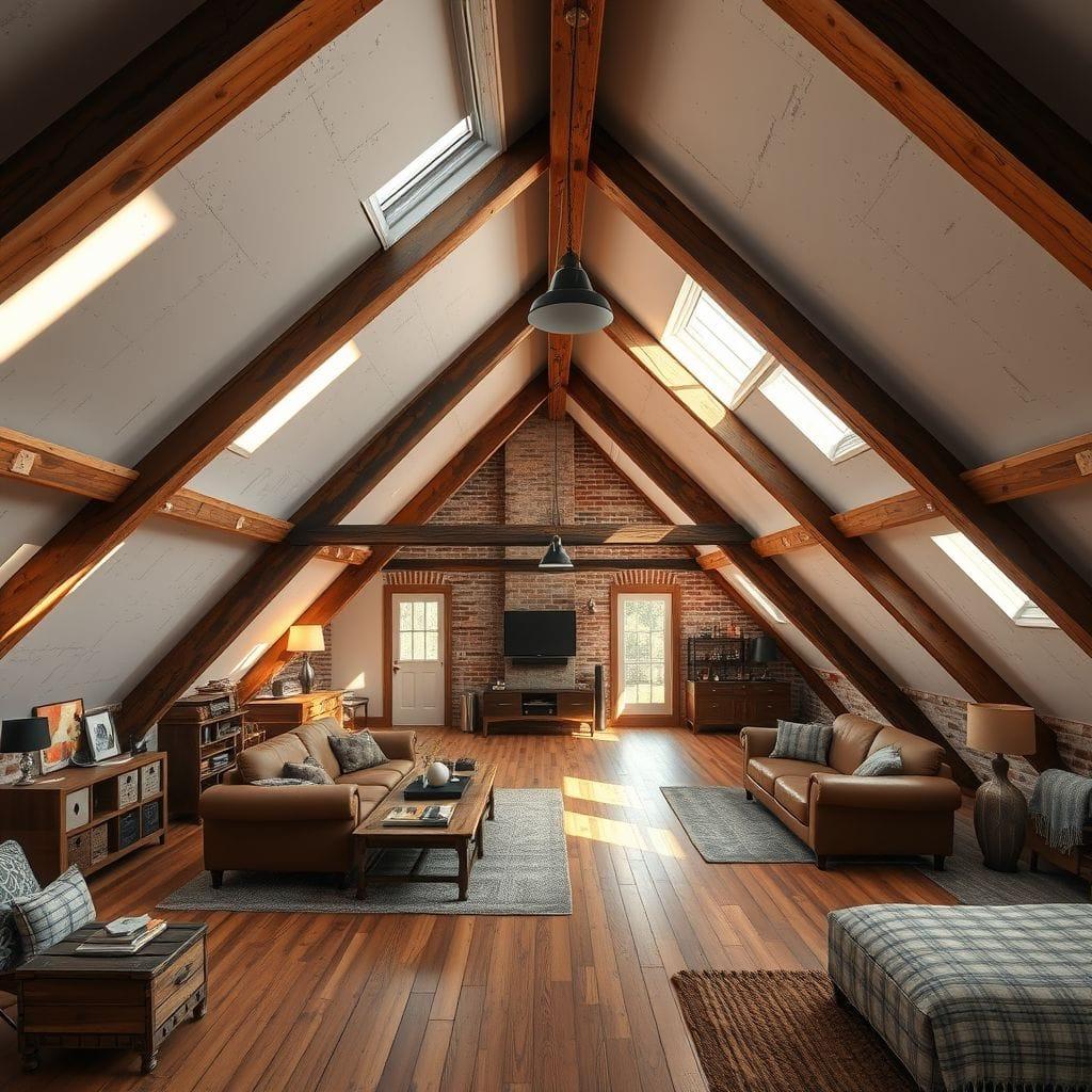 Industrial attic - AI Generated