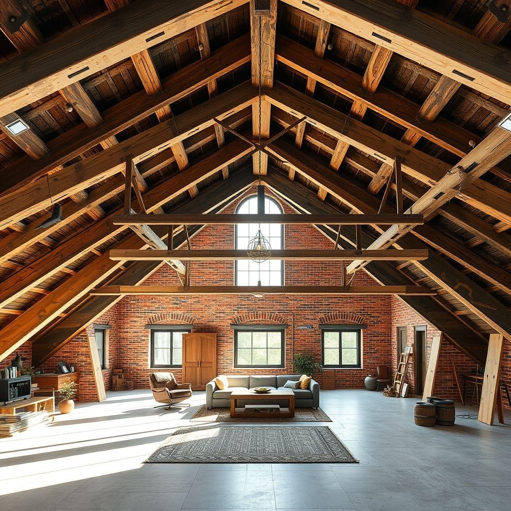 Industrial attic - AI Generated
