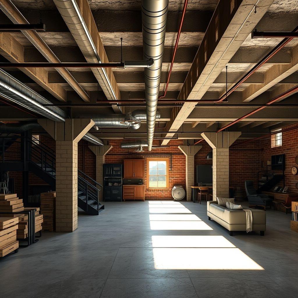 Industrial basement - AI Generated