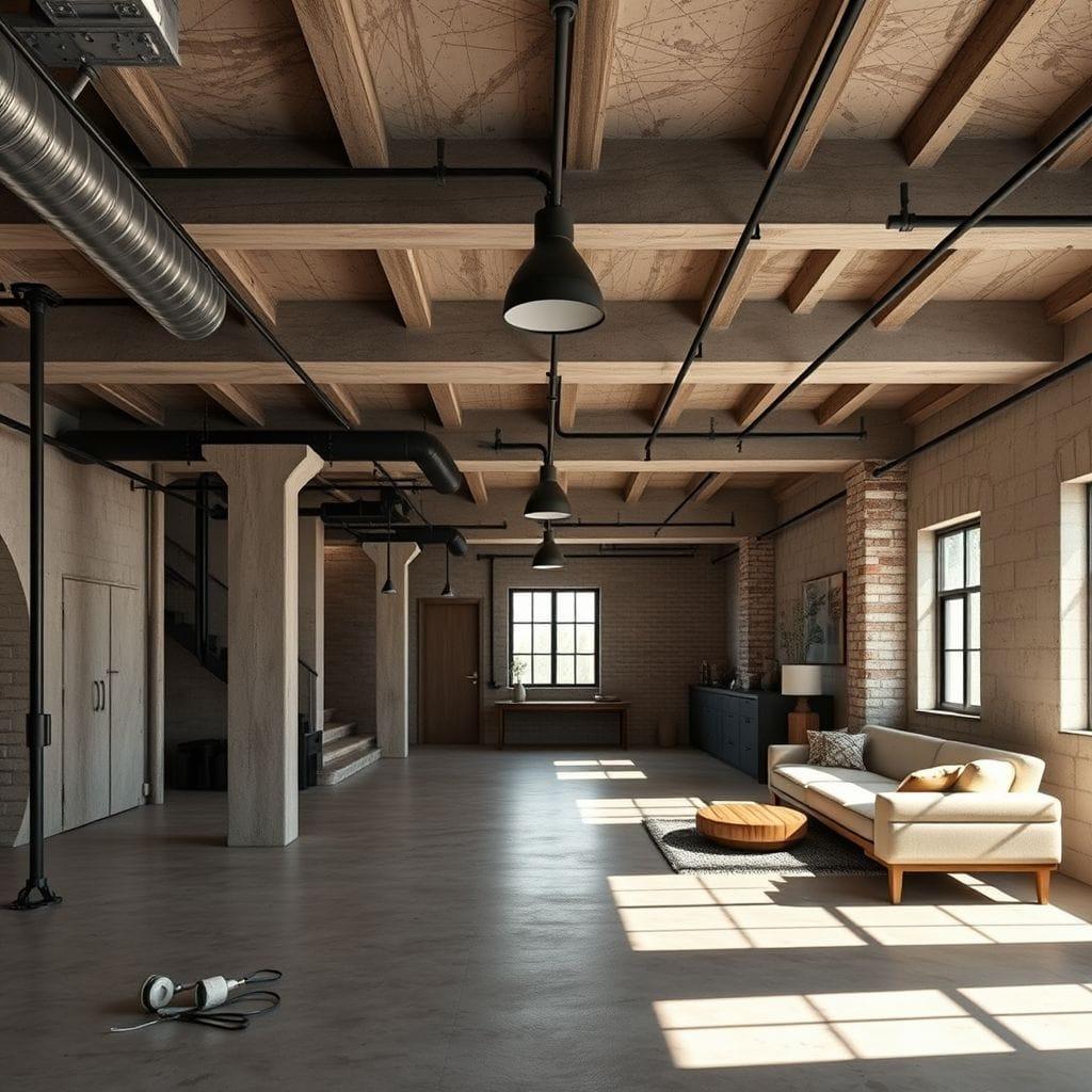 Industrial basement - AI Generated