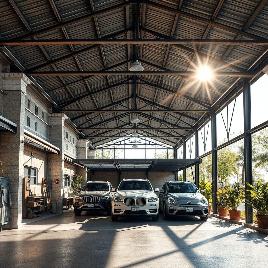 Industrial carport - AI Generated
