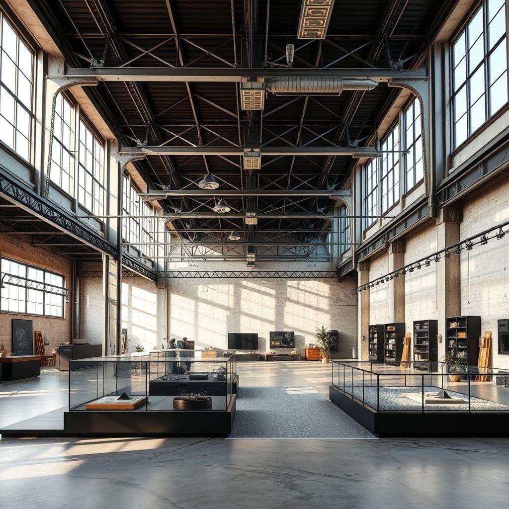 Industrial exhibition space - AI Generated