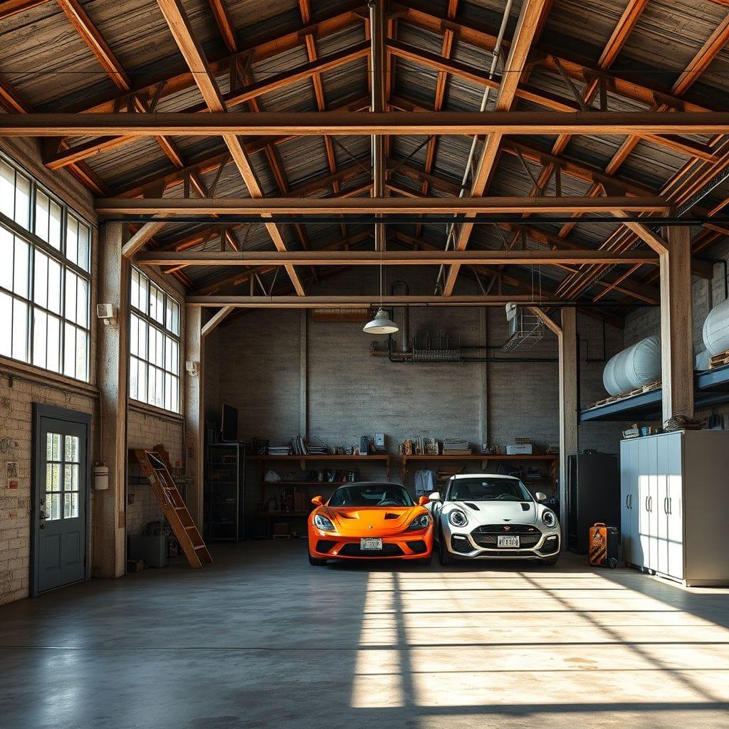 Industrial garage - AI Generated