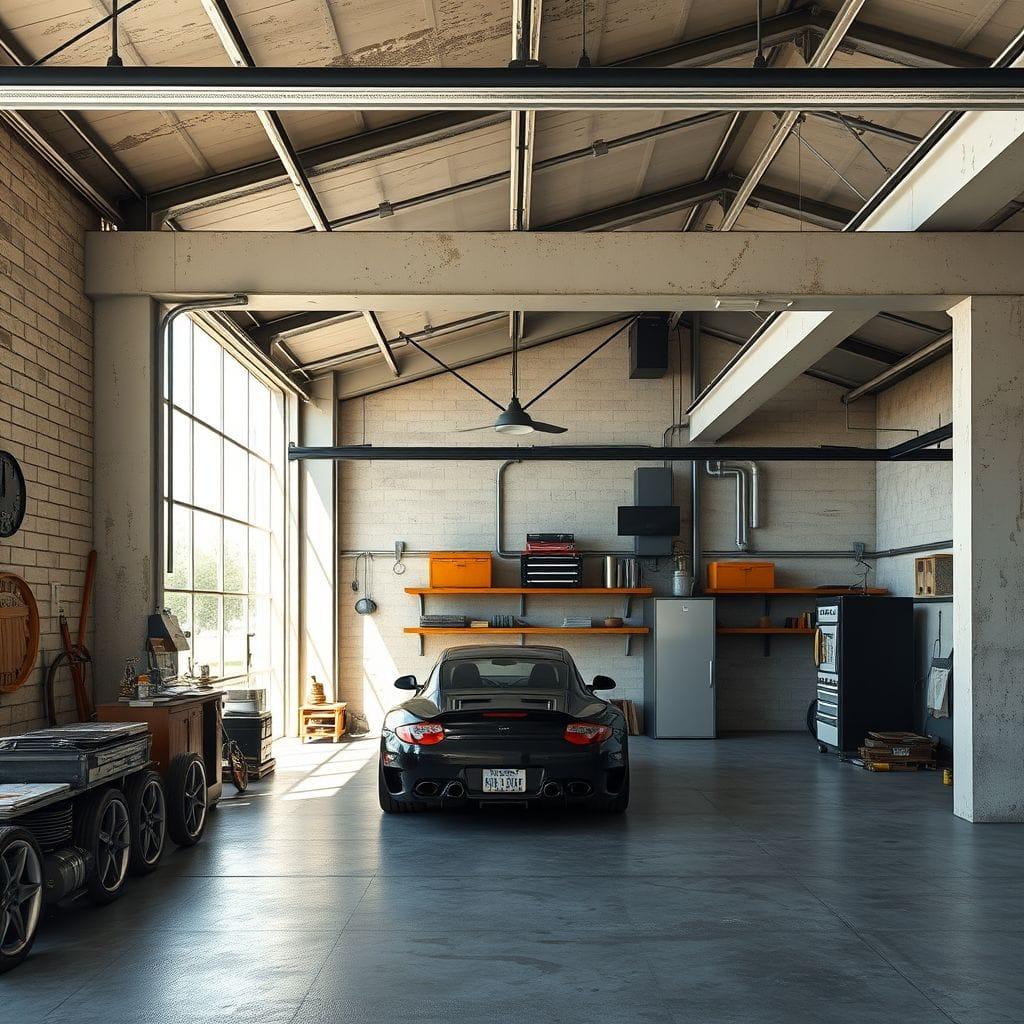 Industrial garage - AI Generated