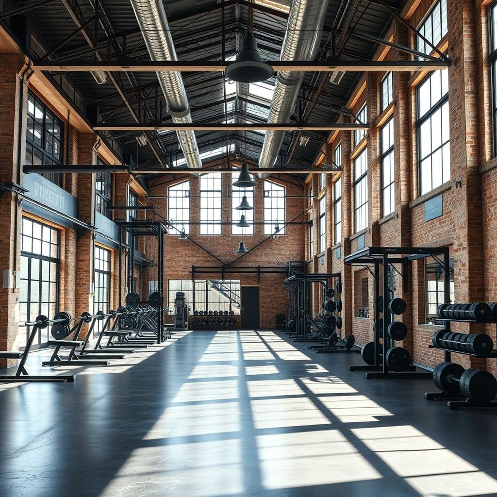 Industrial gym - AI Generated