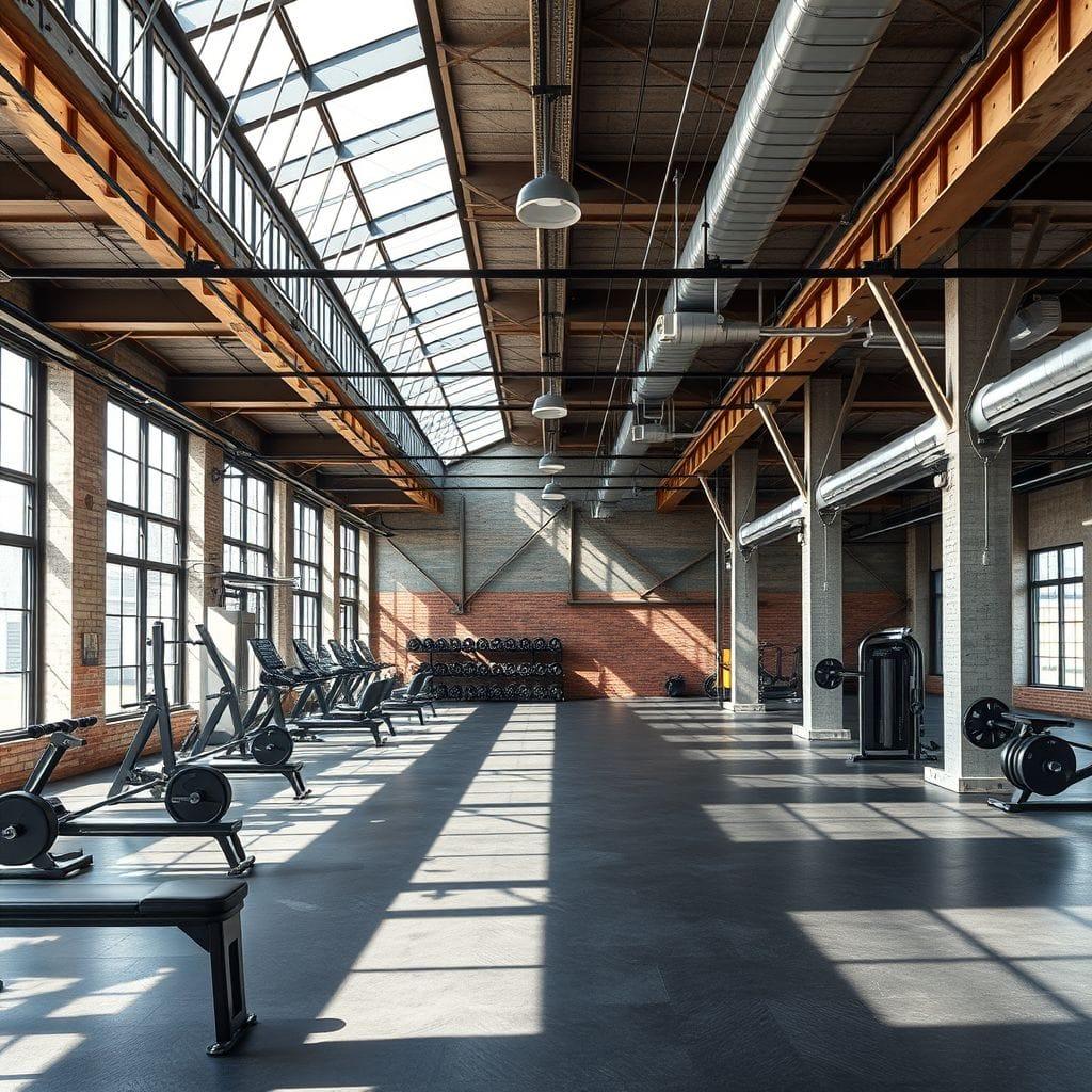 Industrial gym - AI Generated