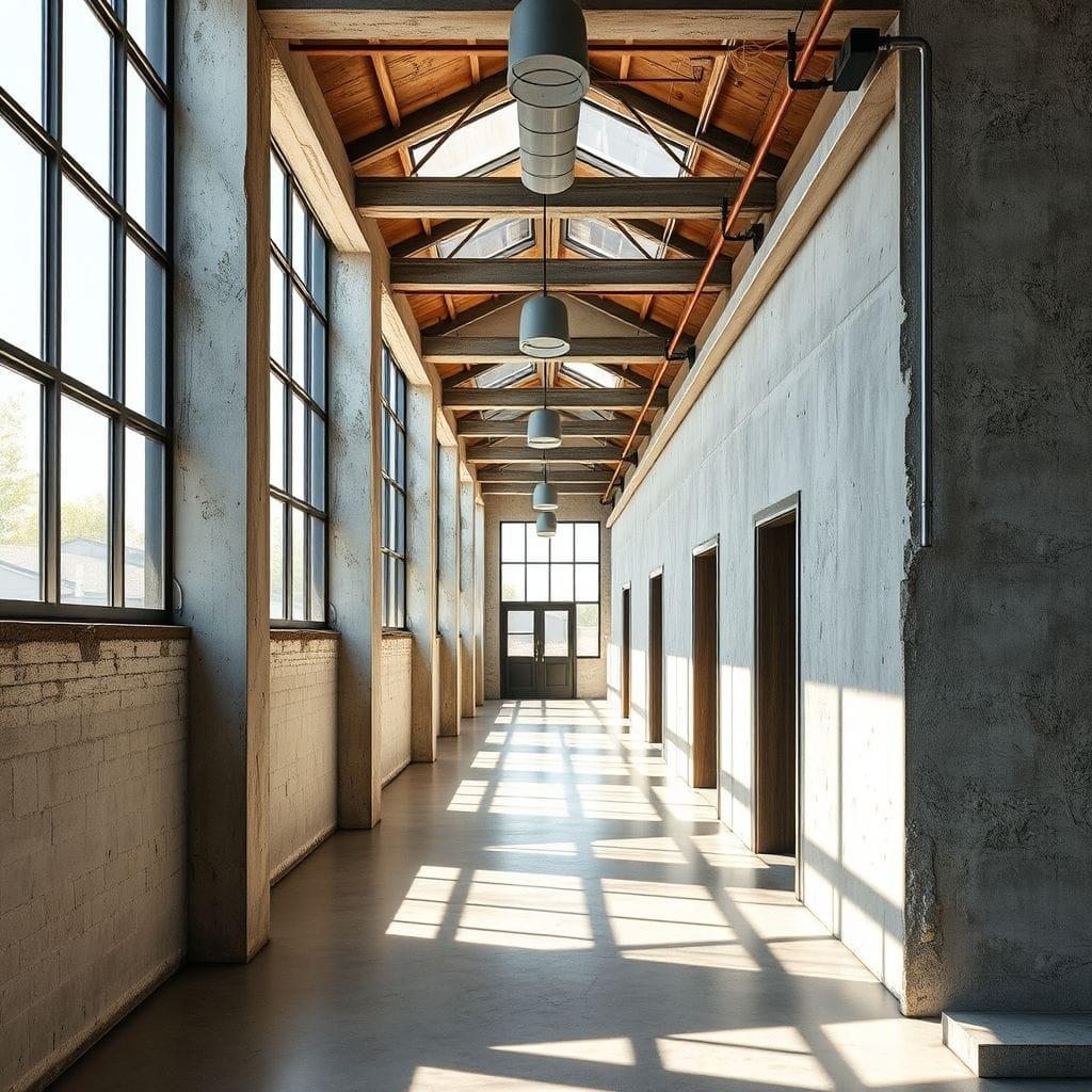 Industrial hallway - AI Generated