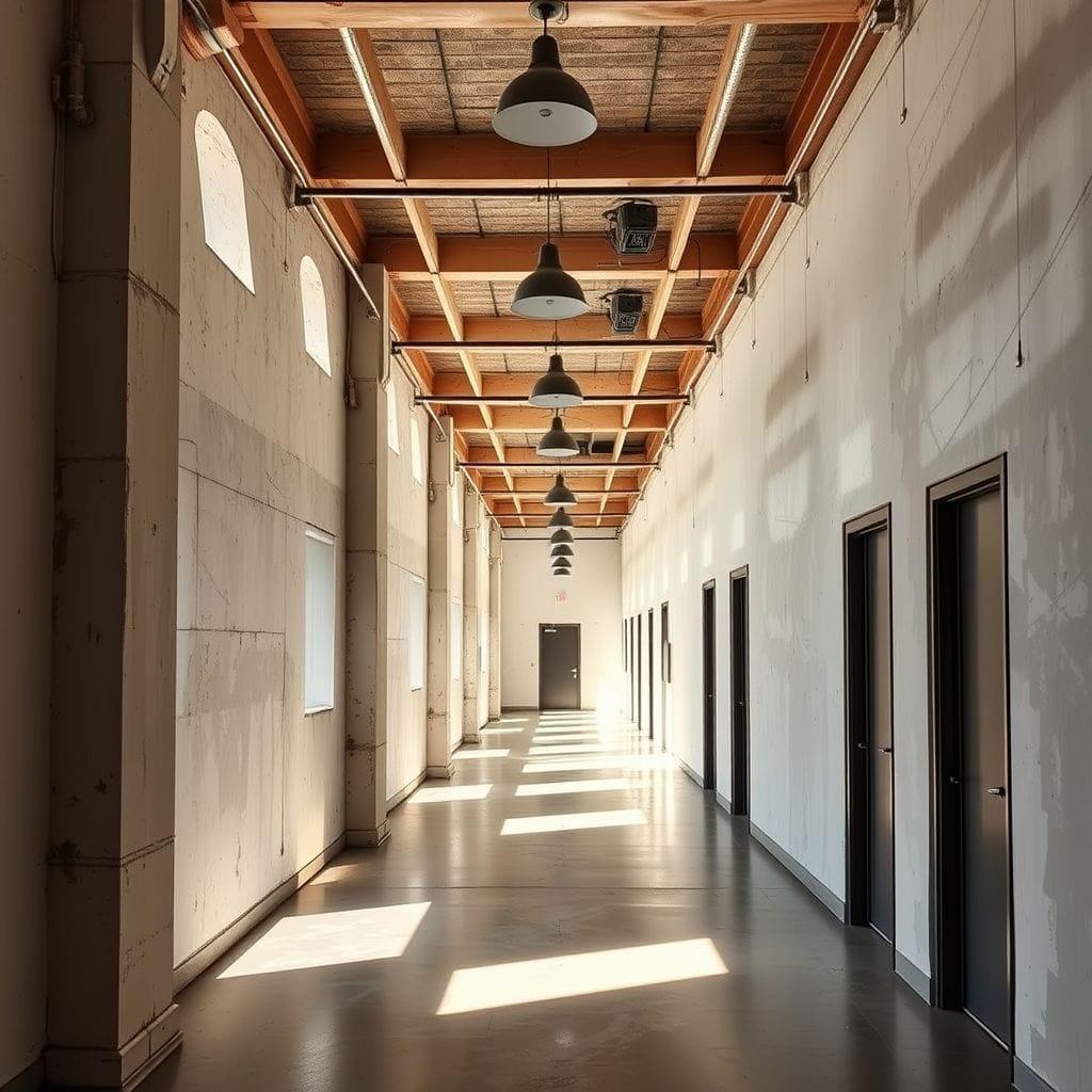 Industrial hallway - AI Generated