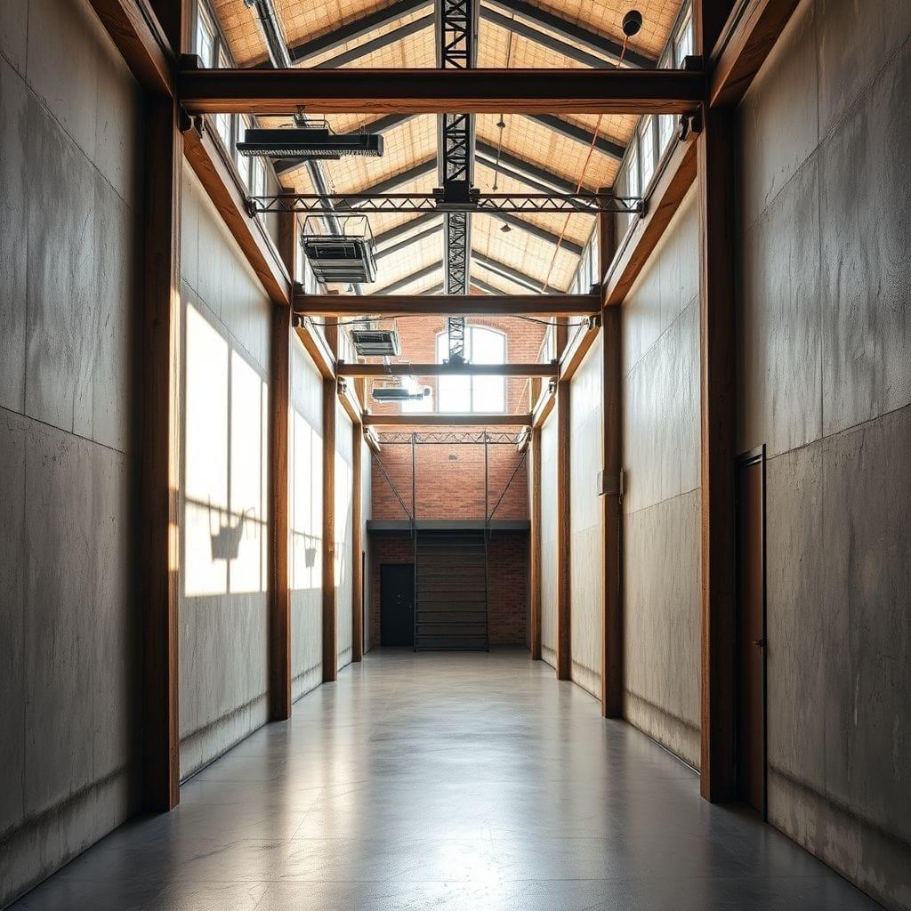 Industrial hallway - AI Generated
